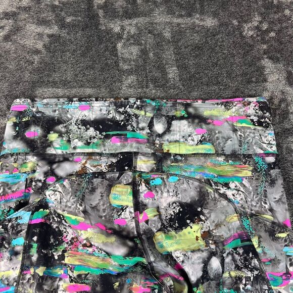 Lululemon Fast and Free High-Rise Crop 23" Inseam Paint Drift Multi Pants 14 - Picture 8 of 10